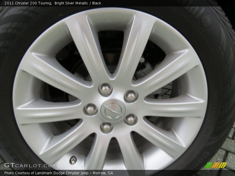 Bright Silver Metallic / Black 2011 Chrysler 200 Touring