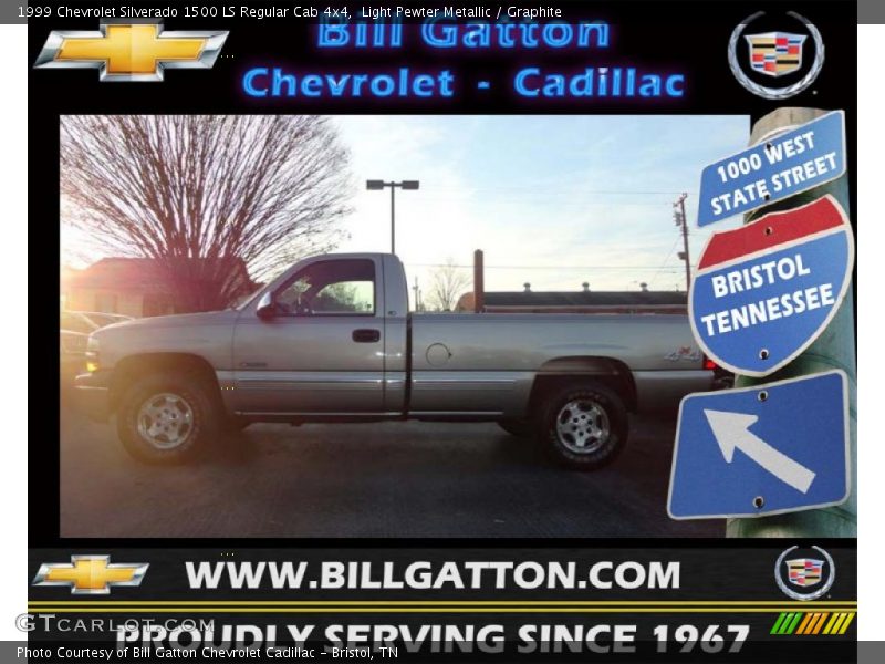 Light Pewter Metallic / Graphite 1999 Chevrolet Silverado 1500 LS Regular Cab 4x4
