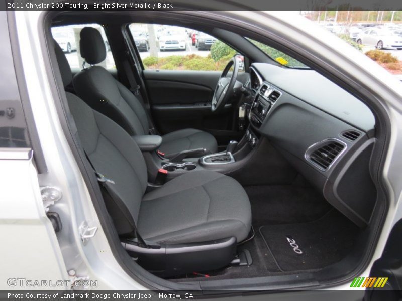 Bright Silver Metallic / Black 2011 Chrysler 200 Touring