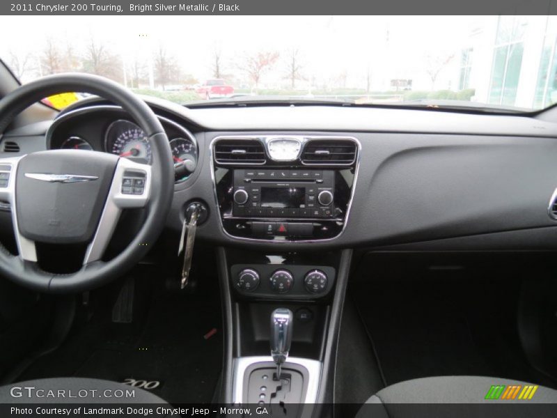 Bright Silver Metallic / Black 2011 Chrysler 200 Touring