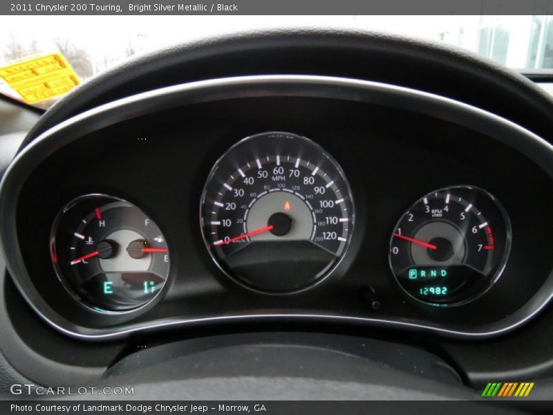 Bright Silver Metallic / Black 2011 Chrysler 200 Touring