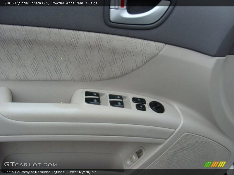 Powder White Pearl / Beige 2006 Hyundai Sonata GLS