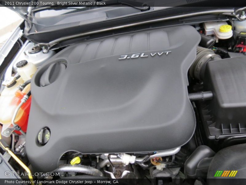 Bright Silver Metallic / Black 2011 Chrysler 200 Touring