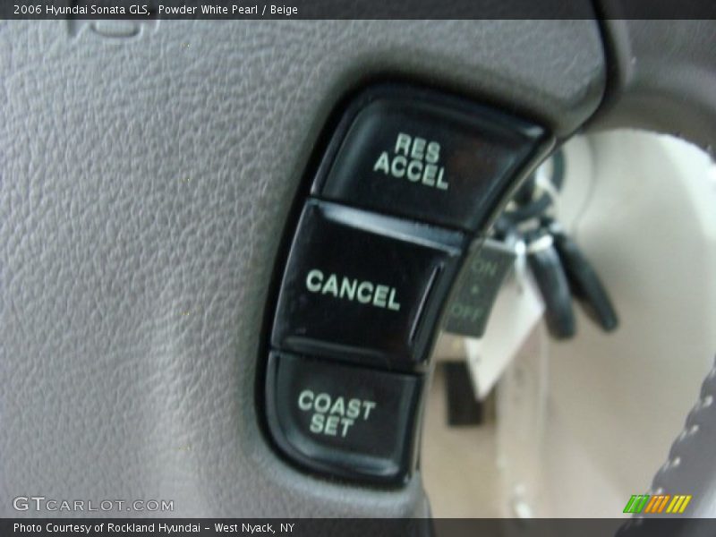 Powder White Pearl / Beige 2006 Hyundai Sonata GLS