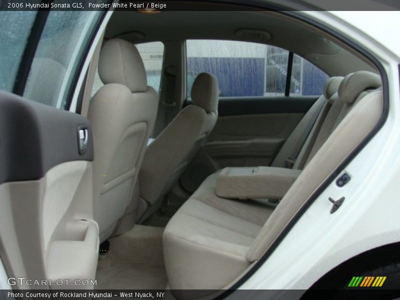 Powder White Pearl / Beige 2006 Hyundai Sonata GLS