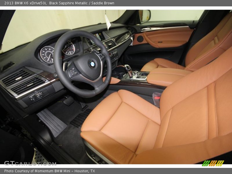 Black Sapphire Metallic / Saddle Brown 2013 BMW X6 xDrive50i