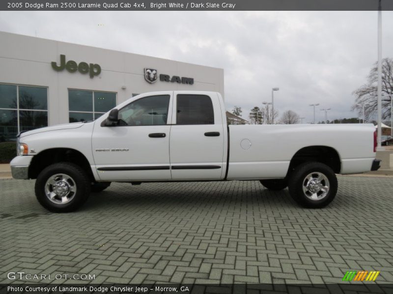 Bright White / Dark Slate Gray 2005 Dodge Ram 2500 Laramie Quad Cab 4x4
