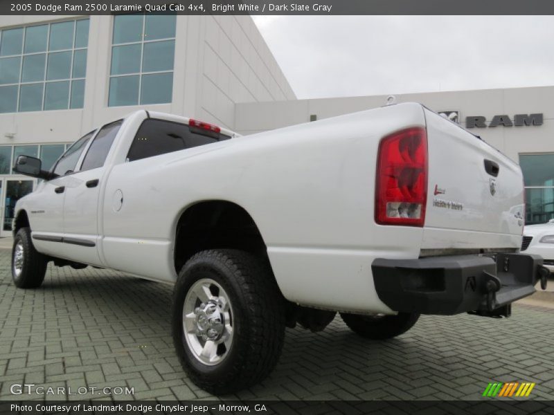 Bright White / Dark Slate Gray 2005 Dodge Ram 2500 Laramie Quad Cab 4x4