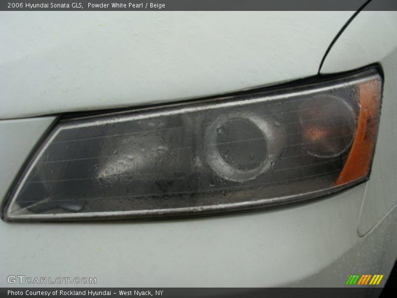 Powder White Pearl / Beige 2006 Hyundai Sonata GLS