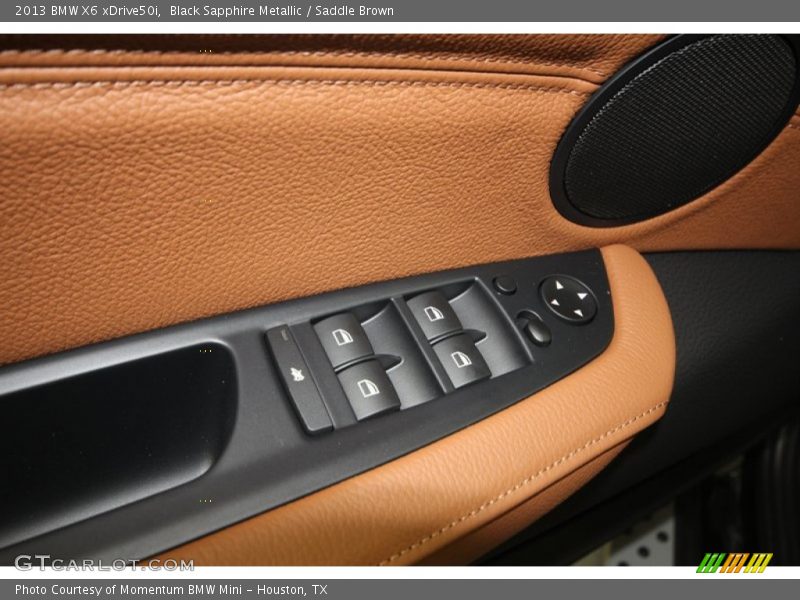Black Sapphire Metallic / Saddle Brown 2013 BMW X6 xDrive50i