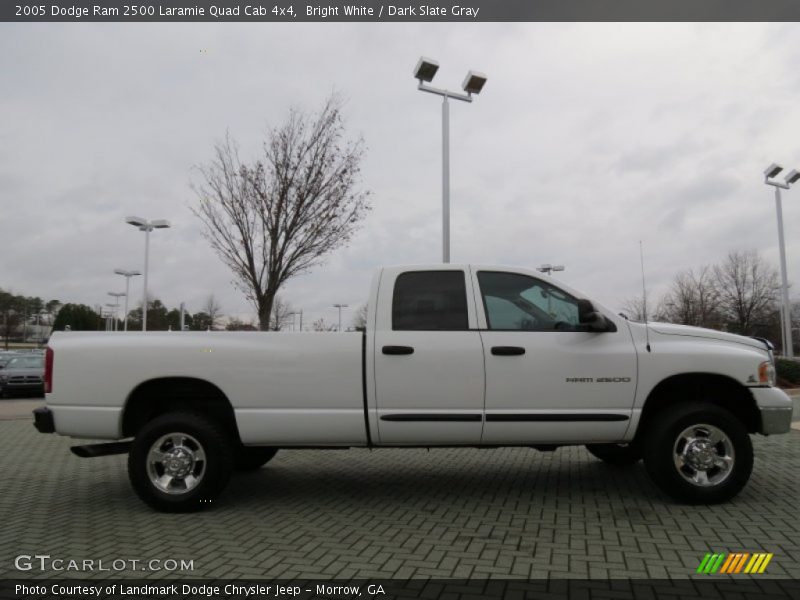 Bright White / Dark Slate Gray 2005 Dodge Ram 2500 Laramie Quad Cab 4x4
