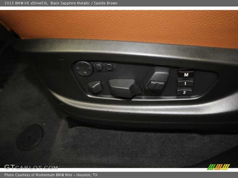 Black Sapphire Metallic / Saddle Brown 2013 BMW X6 xDrive50i