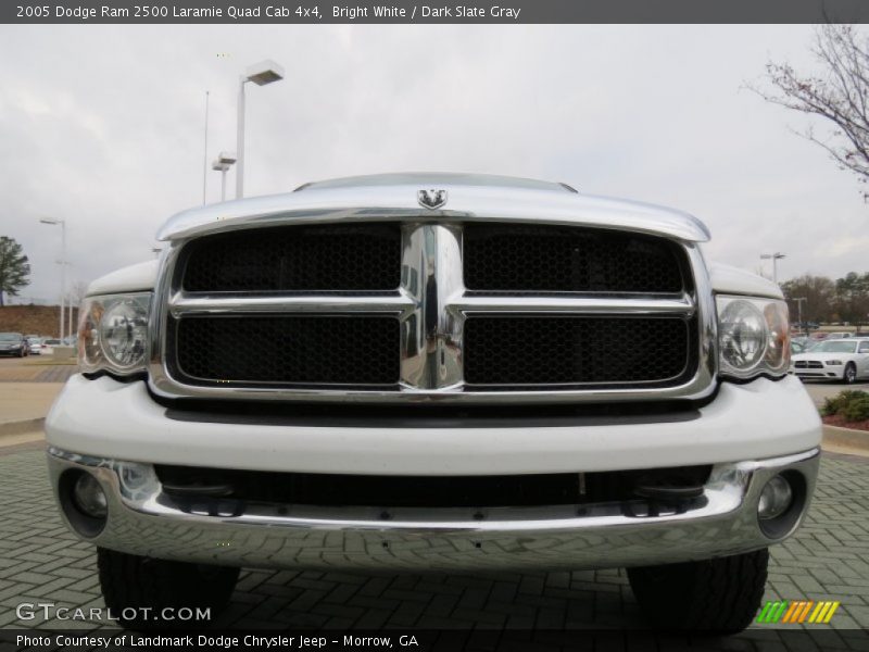 Bright White / Dark Slate Gray 2005 Dodge Ram 2500 Laramie Quad Cab 4x4