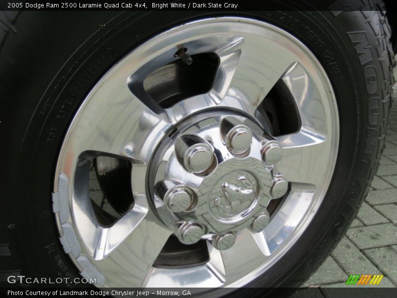 Bright White / Dark Slate Gray 2005 Dodge Ram 2500 Laramie Quad Cab 4x4