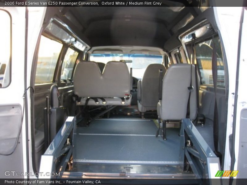 Oxford White / Medium Flint Grey 2006 Ford E Series Van E250 Passenger Conversion