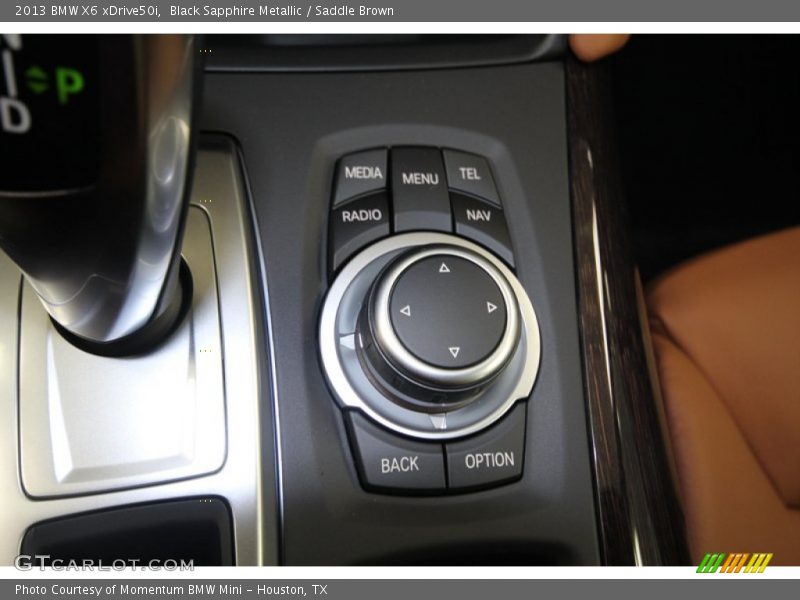 Black Sapphire Metallic / Saddle Brown 2013 BMW X6 xDrive50i