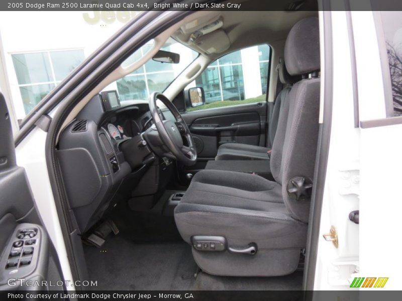 Bright White / Dark Slate Gray 2005 Dodge Ram 2500 Laramie Quad Cab 4x4