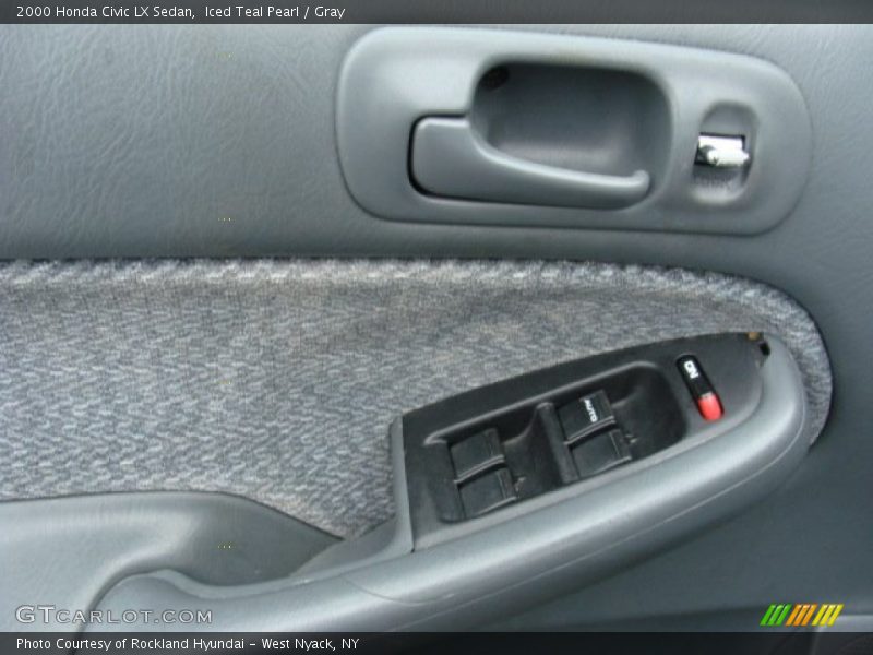 Iced Teal Pearl / Gray 2000 Honda Civic LX Sedan