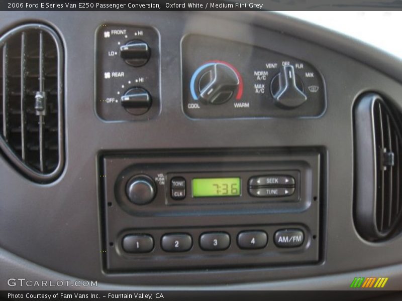 Oxford White / Medium Flint Grey 2006 Ford E Series Van E250 Passenger Conversion