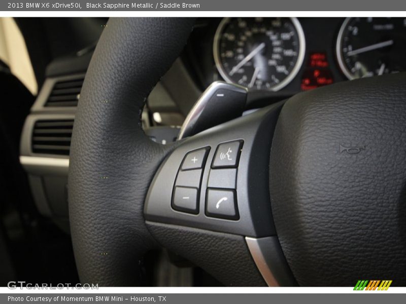 Black Sapphire Metallic / Saddle Brown 2013 BMW X6 xDrive50i