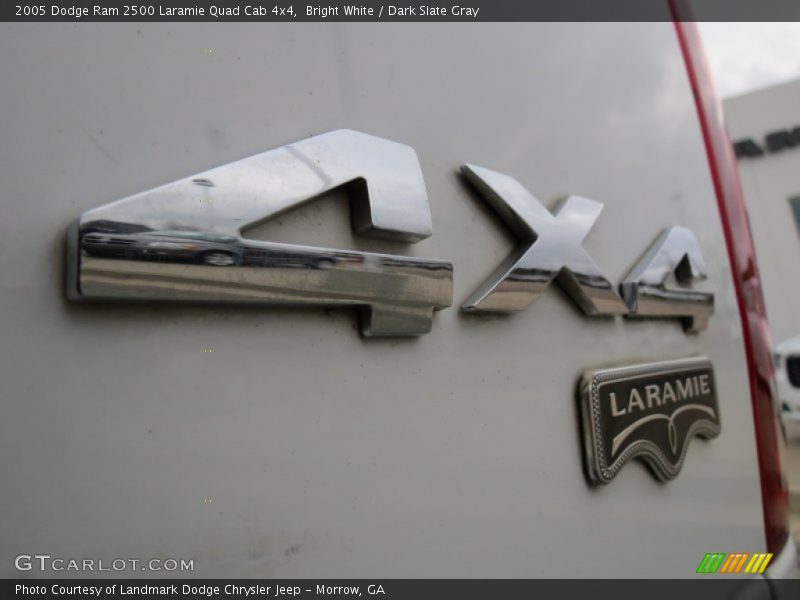 Bright White / Dark Slate Gray 2005 Dodge Ram 2500 Laramie Quad Cab 4x4
