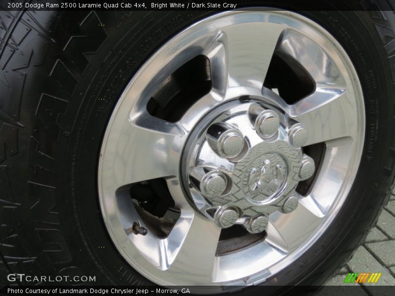 Bright White / Dark Slate Gray 2005 Dodge Ram 2500 Laramie Quad Cab 4x4