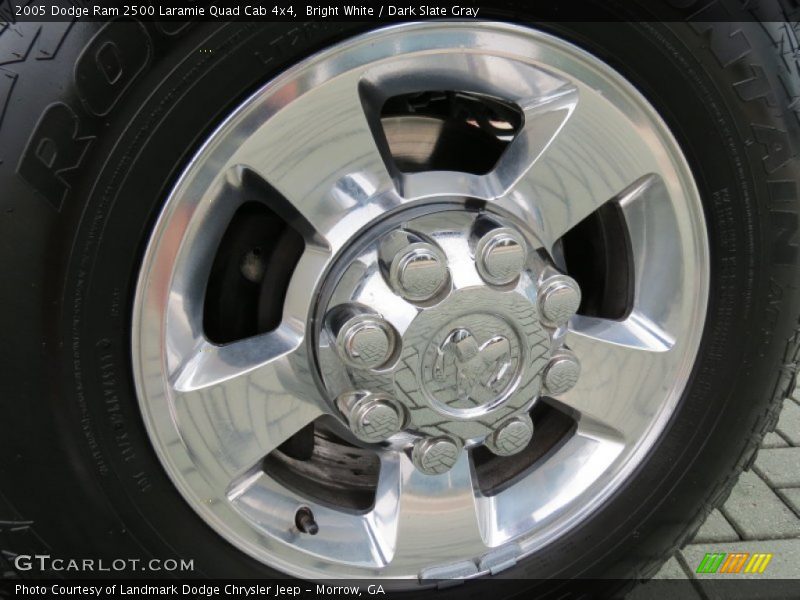 Bright White / Dark Slate Gray 2005 Dodge Ram 2500 Laramie Quad Cab 4x4
