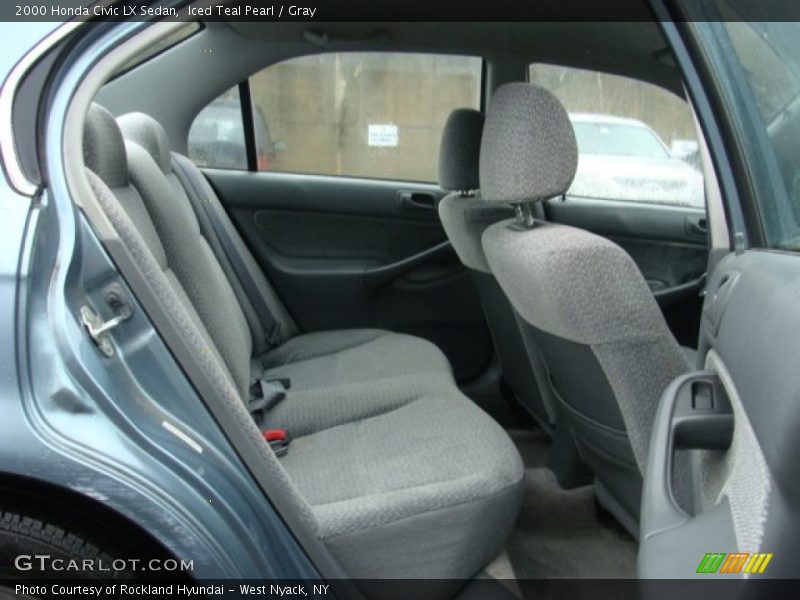 Iced Teal Pearl / Gray 2000 Honda Civic LX Sedan