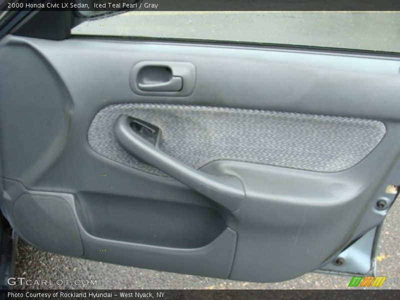 Iced Teal Pearl / Gray 2000 Honda Civic LX Sedan