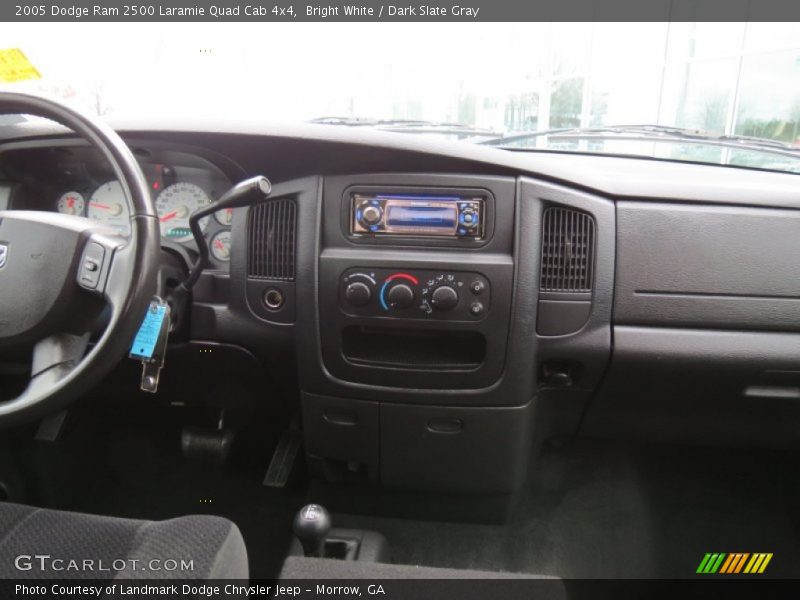 Bright White / Dark Slate Gray 2005 Dodge Ram 2500 Laramie Quad Cab 4x4