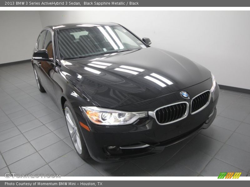 Black Sapphire Metallic / Black 2013 BMW 3 Series ActiveHybrid 3 Sedan