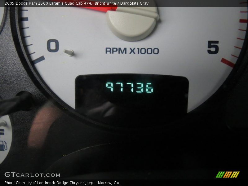 Bright White / Dark Slate Gray 2005 Dodge Ram 2500 Laramie Quad Cab 4x4