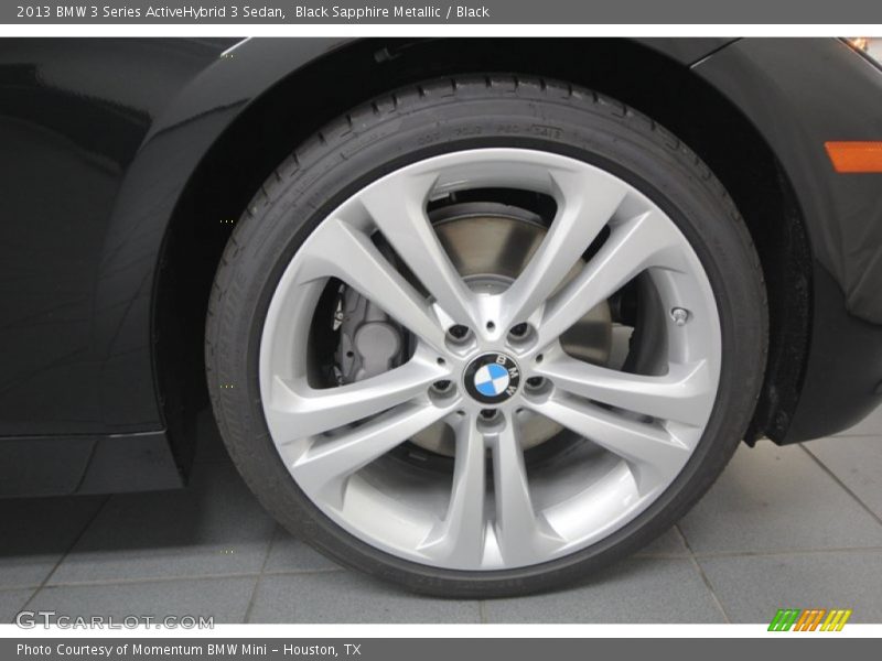 Black Sapphire Metallic / Black 2013 BMW 3 Series ActiveHybrid 3 Sedan