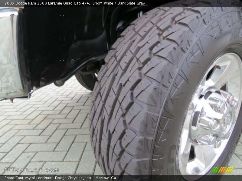 Bright White / Dark Slate Gray 2005 Dodge Ram 2500 Laramie Quad Cab 4x4