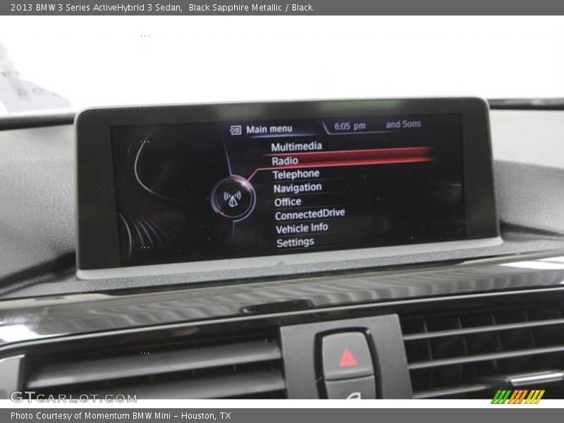 Black Sapphire Metallic / Black 2013 BMW 3 Series ActiveHybrid 3 Sedan