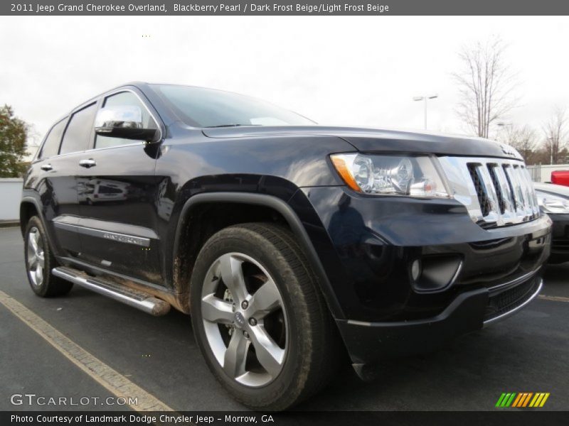 Blackberry Pearl / Dark Frost Beige/Light Frost Beige 2011 Jeep Grand Cherokee Overland