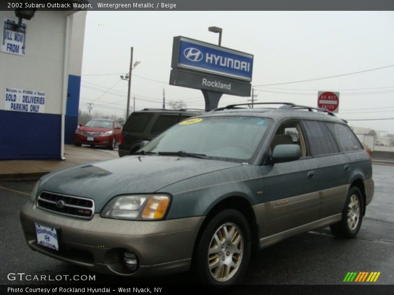 Wintergreen Metallic / Beige 2002 Subaru Outback Wagon
