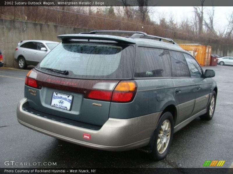 Wintergreen Metallic / Beige 2002 Subaru Outback Wagon
