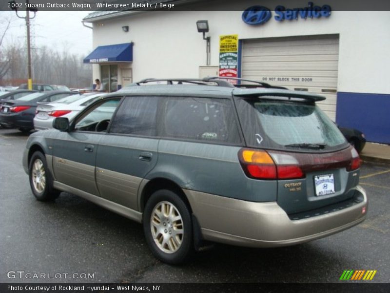Wintergreen Metallic / Beige 2002 Subaru Outback Wagon