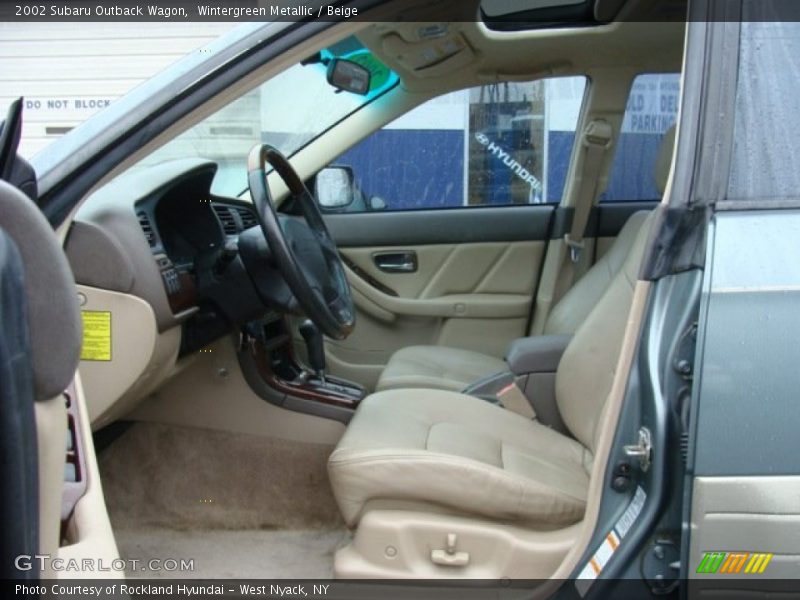 Wintergreen Metallic / Beige 2002 Subaru Outback Wagon