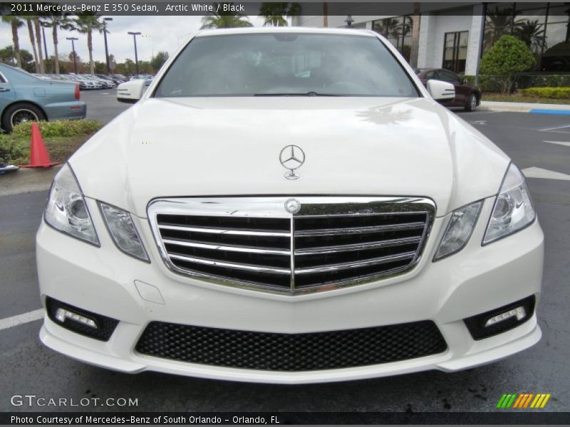 Arctic White / Black 2011 Mercedes-Benz E 350 Sedan