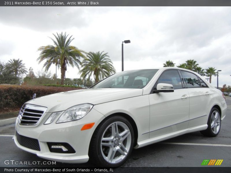 Arctic White / Black 2011 Mercedes-Benz E 350 Sedan