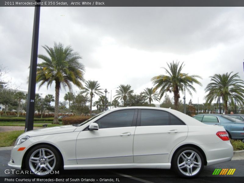Arctic White / Black 2011 Mercedes-Benz E 350 Sedan