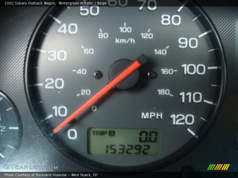 Wintergreen Metallic / Beige 2002 Subaru Outback Wagon