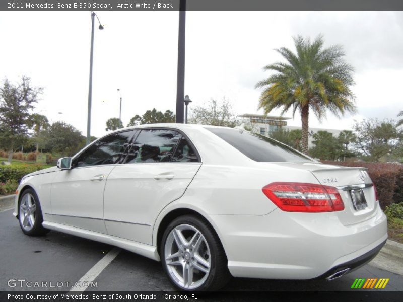 Arctic White / Black 2011 Mercedes-Benz E 350 Sedan