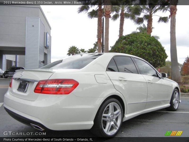 Arctic White / Black 2011 Mercedes-Benz E 350 Sedan