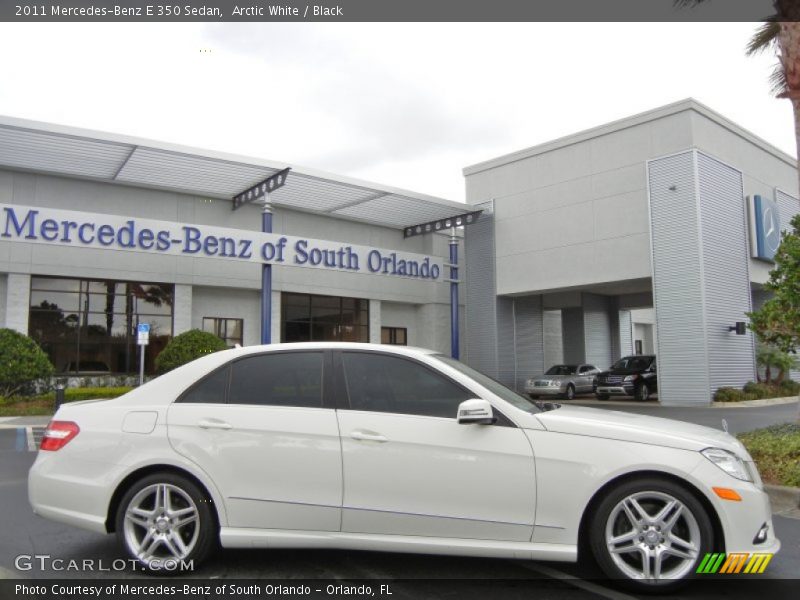 Arctic White / Black 2011 Mercedes-Benz E 350 Sedan