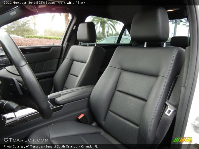Arctic White / Black 2011 Mercedes-Benz E 350 Sedan