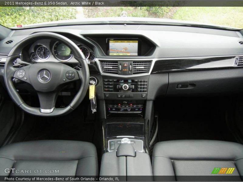 Arctic White / Black 2011 Mercedes-Benz E 350 Sedan