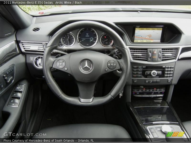 Arctic White / Black 2011 Mercedes-Benz E 350 Sedan